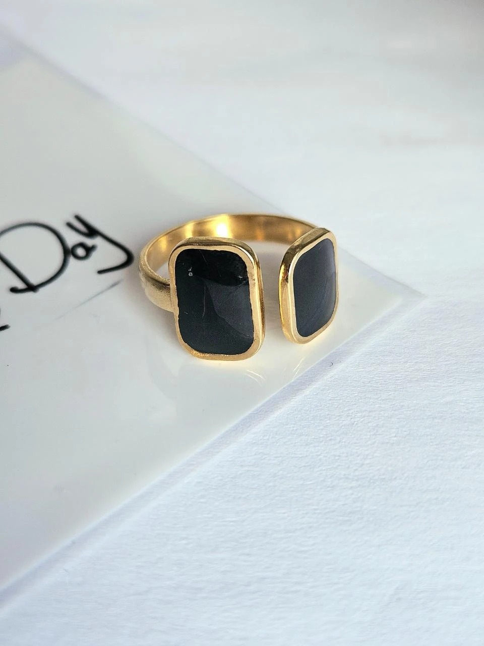 Bague en acier inoxydable tendance – photo 3
